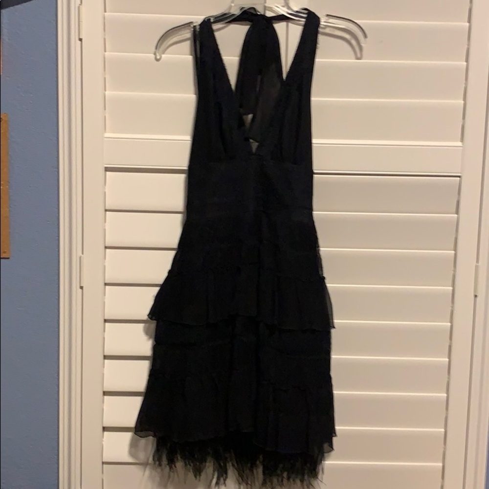 BCBG MaxArzia Tiered Chiffon Dress